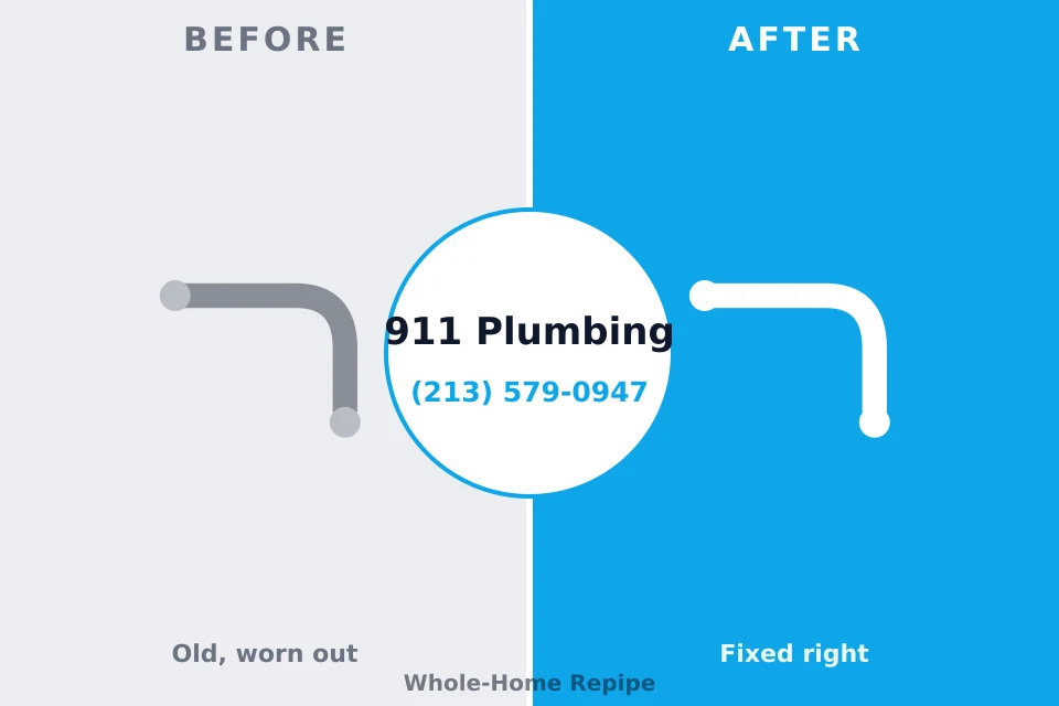 Before and after: plumbing company Dunean, SC